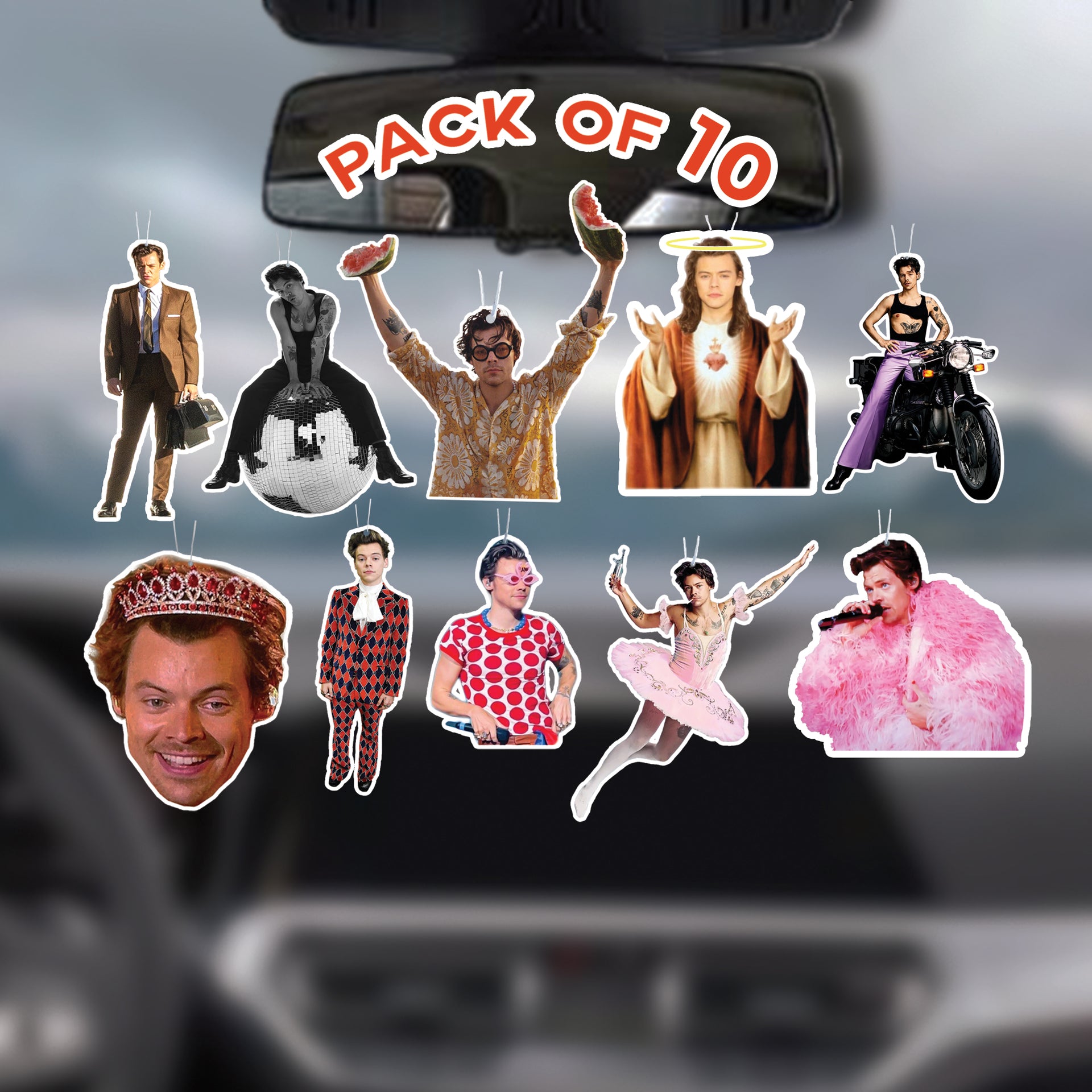 Harry Styles Custom Personalized Gift Car Air Freshener Fragrance Perfume